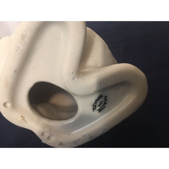 Santa Clause Present Holding Present Ceramic Figurine Made In‎ Brazil 5in - Picture 5 of 6